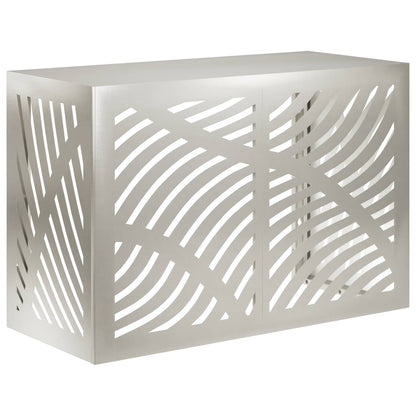 Air Conditioner Cover Silver 90 x 40 x 60 cm Stainless Steel