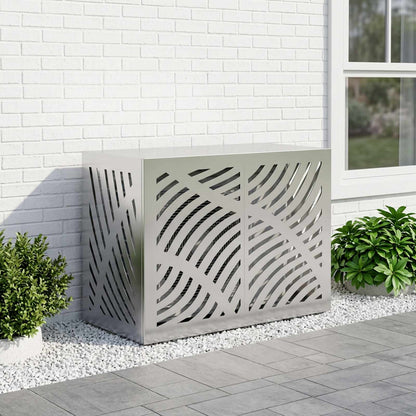 Air Conditioner Cover Silver 90 x 40 x 60 cm Galvanised Steel