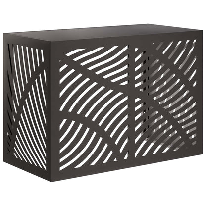 Air Conditioner Cover Black 100 x 50 x 70 cm Steel