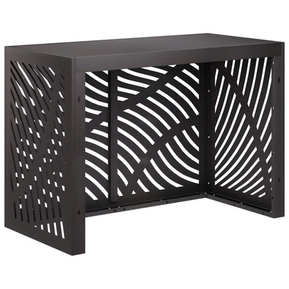 Air Conditioner Cover Black 100 x 50 x 70 cm Steel