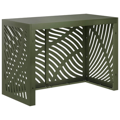 Air Conditioner Cover Olive Green 100 x 50 x 70 cm Steel