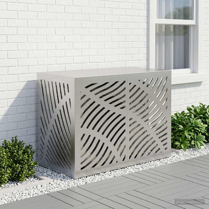 Air Conditioner Cover Silver 100 x 50 x 70 cm Stainless Steel