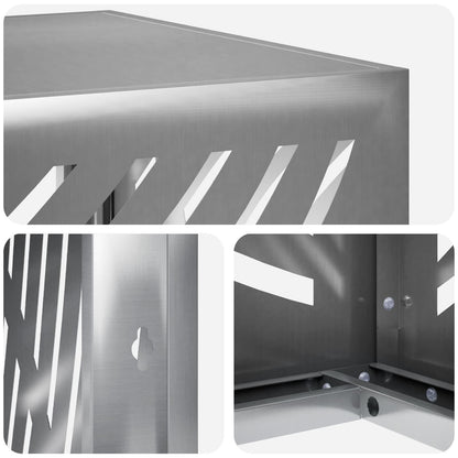 Air Conditioner Cover Silver 100 x 50 x 70 cm Galvanised Steel