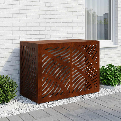 Air Conditioner Cover Rusty 100 x 50 x 70 cm Weathering Steel