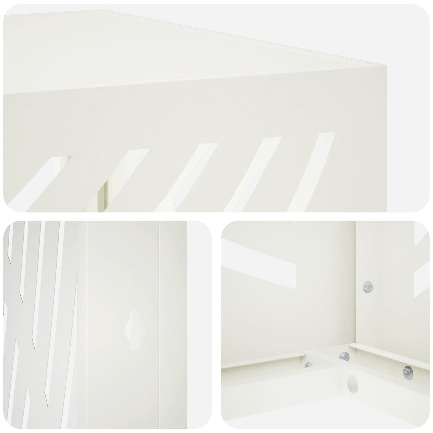 Air Conditioner Cover White 110 x 50 x 80 cm Steel