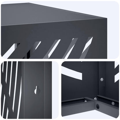 Air Conditioner Cover Anthracite 110 x 50 x 80 cm Steel