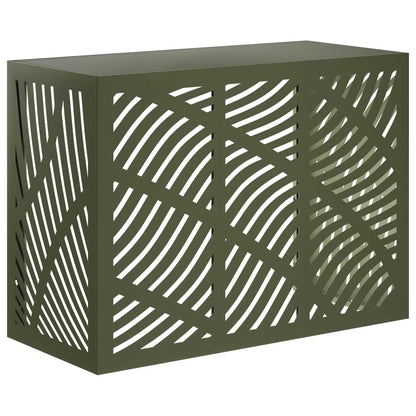 Air Conditioner Cover Olive Green 110 x 50 x 80 cm Steel