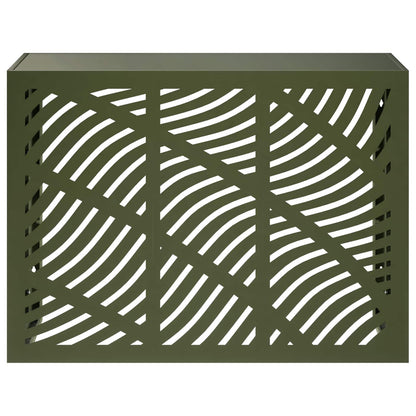 Air Conditioner Cover Olive Green 110 x 50 x 80 cm Steel