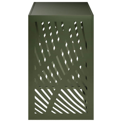 Air Conditioner Cover Olive Green 110 x 50 x 80 cm Steel