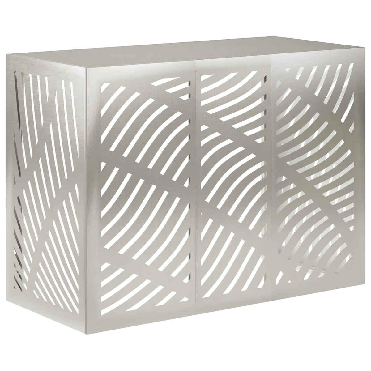 Air Conditioner Cover Silver 110 x 50 x 80 cm Stainless Steel