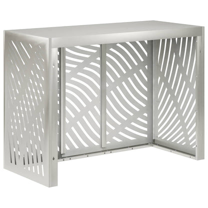Air Conditioner Cover Silver 110 x 50 x 80 cm Stainless Steel