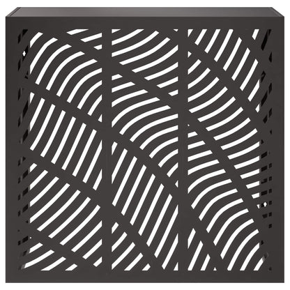Air Conditioner Cover Black 110 x 50 x 105 cm Steel