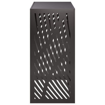 Air Conditioner Cover Black 110 x 50 x 105 cm Steel