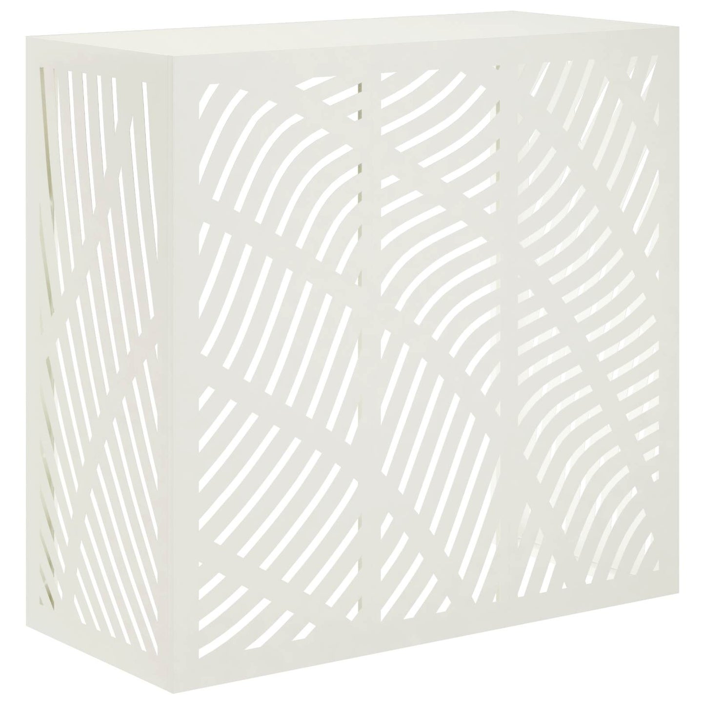 Air Conditioner Cover White 110 x 50 x 105 cm Steel