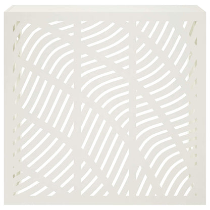 Air Conditioner Cover White 110 x 50 x 105 cm Steel
