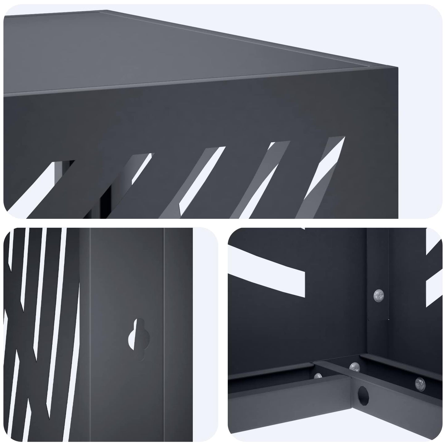 Air Conditioner Cover Anthracite 110 x 50 x 105 cm Steel