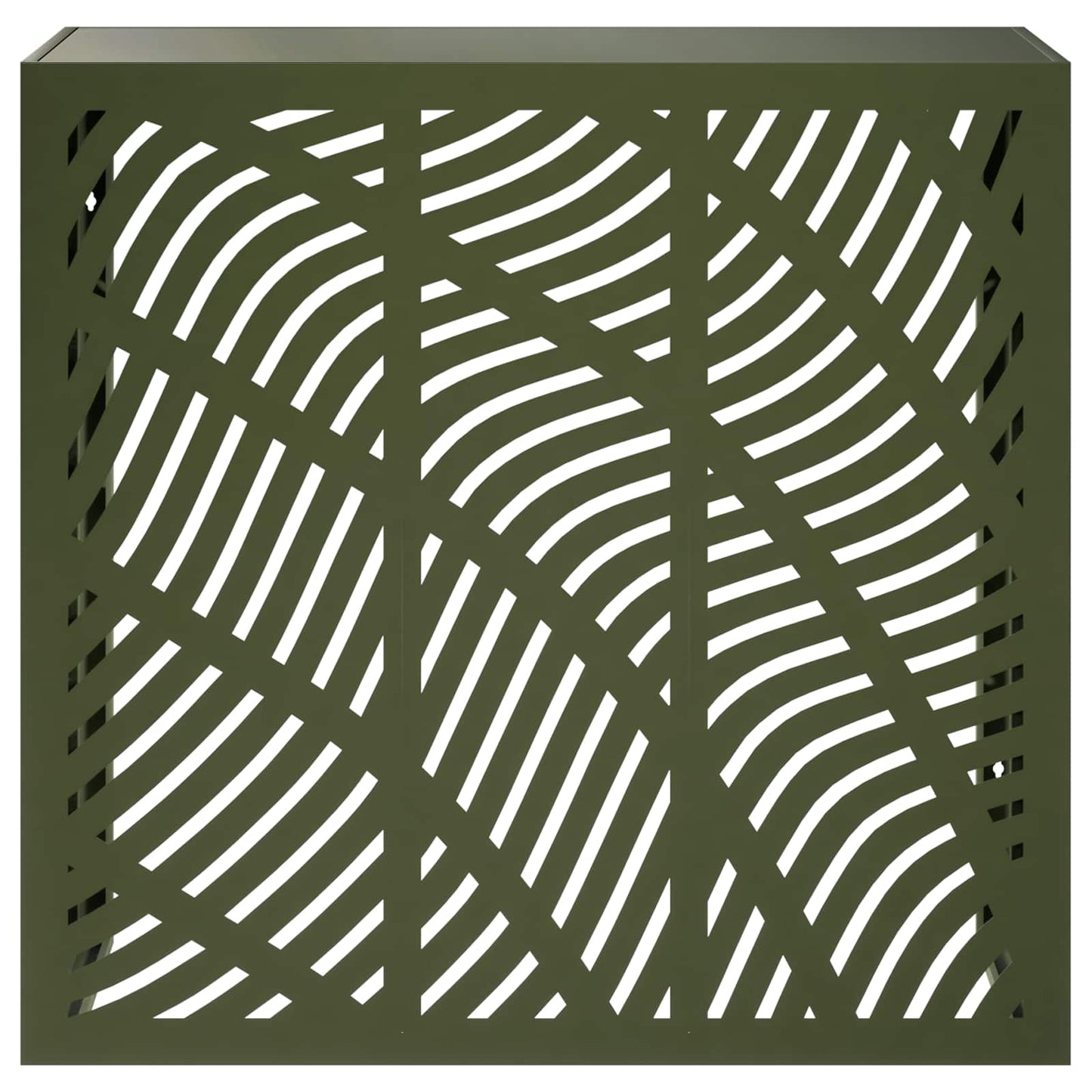 Air Conditioner Cover Olive Green 110 x 50 x 105 cm Steel