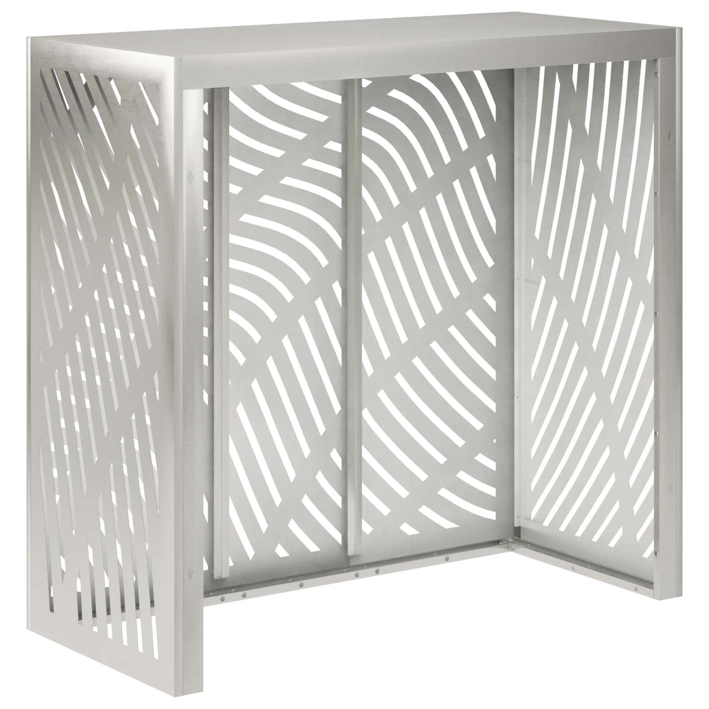 Air Conditioner Cover Silver 110 x 50 x 105 cm Stainless Steel