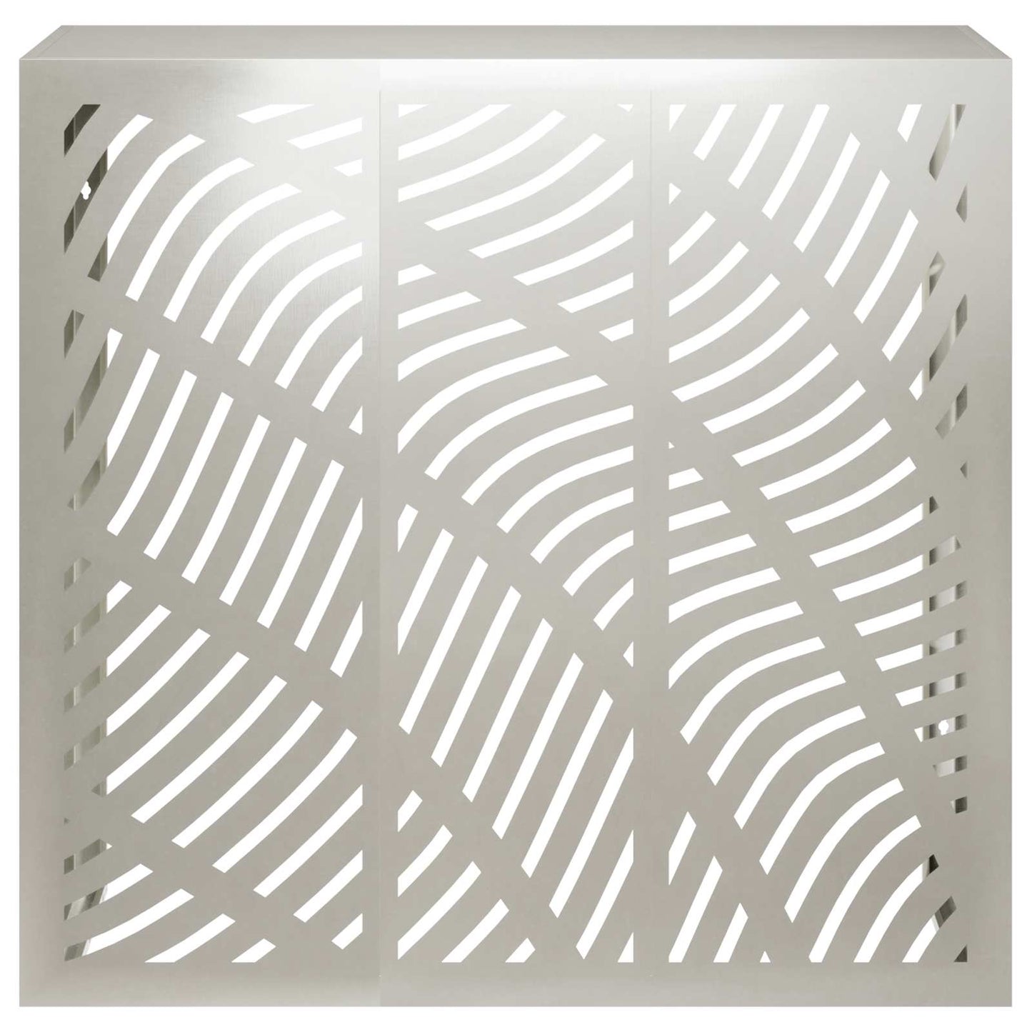 Air Conditioner Cover Silver 110 x 50 x 105 cm Stainless Steel