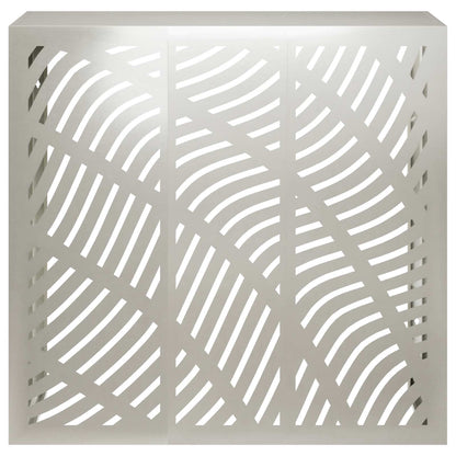 Air Conditioner Cover Silver 110 x 50 x 105 cm Stainless Steel
