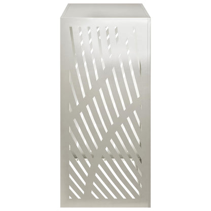 Air Conditioner Cover Silver 110 x 50 x 105 cm Stainless Steel