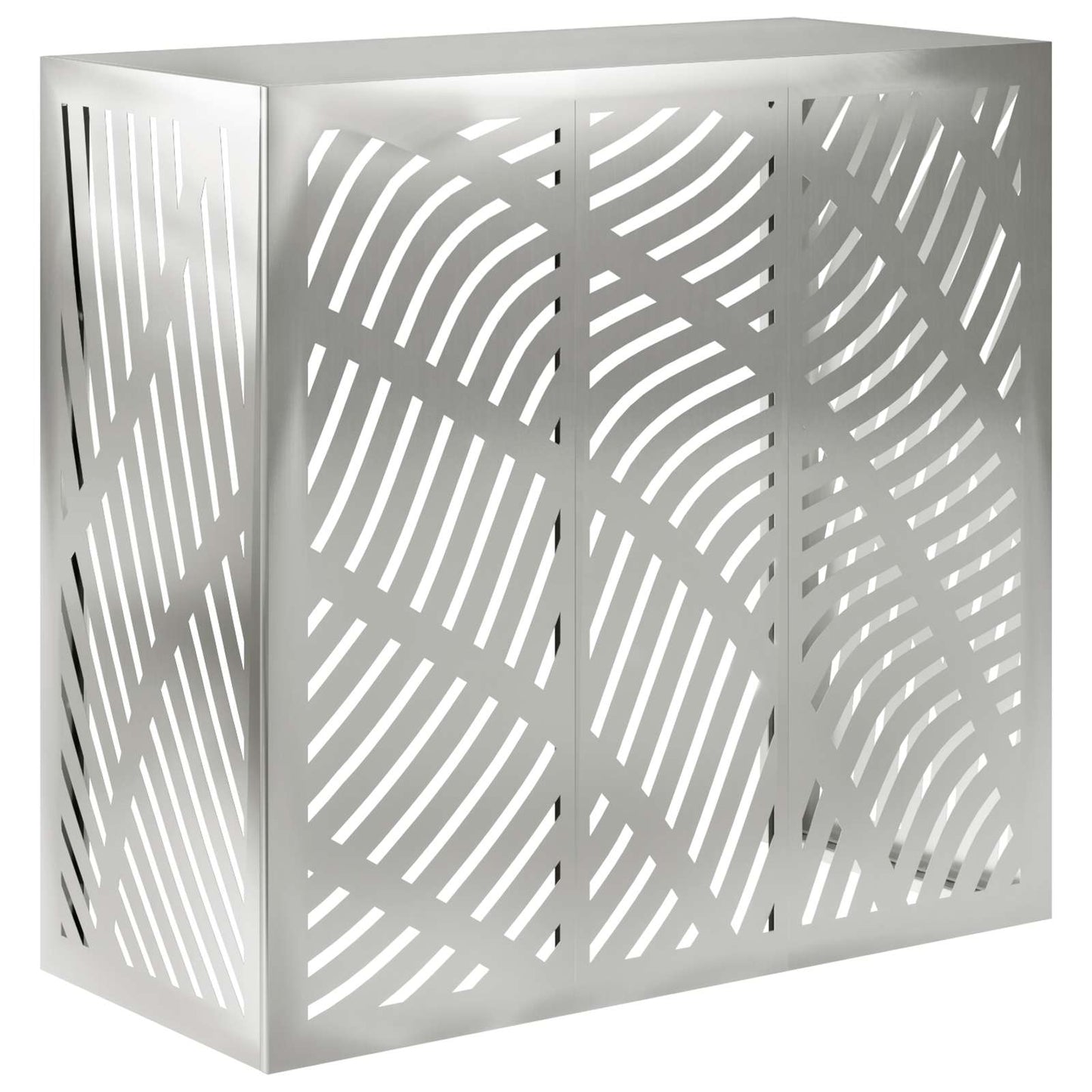 Air Conditioner Cover Silver 110 x 50 x 105 cm Galvanised Steel