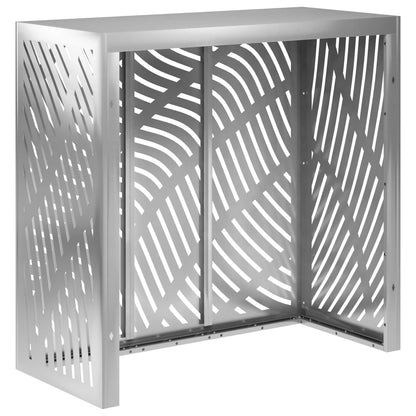 Air Conditioner Cover Silver 110 x 50 x 105 cm Galvanised Steel