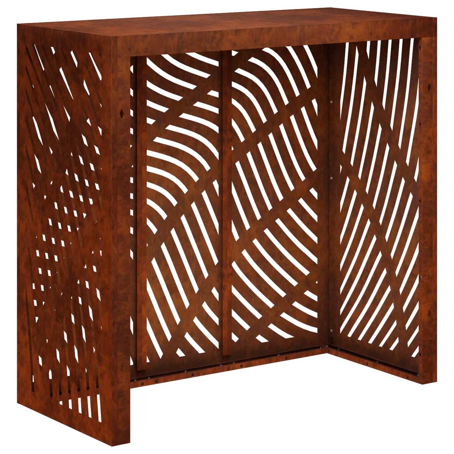 Air Conditioner Cover Rusty 110 x 50 x 105 cm Weathering Steel