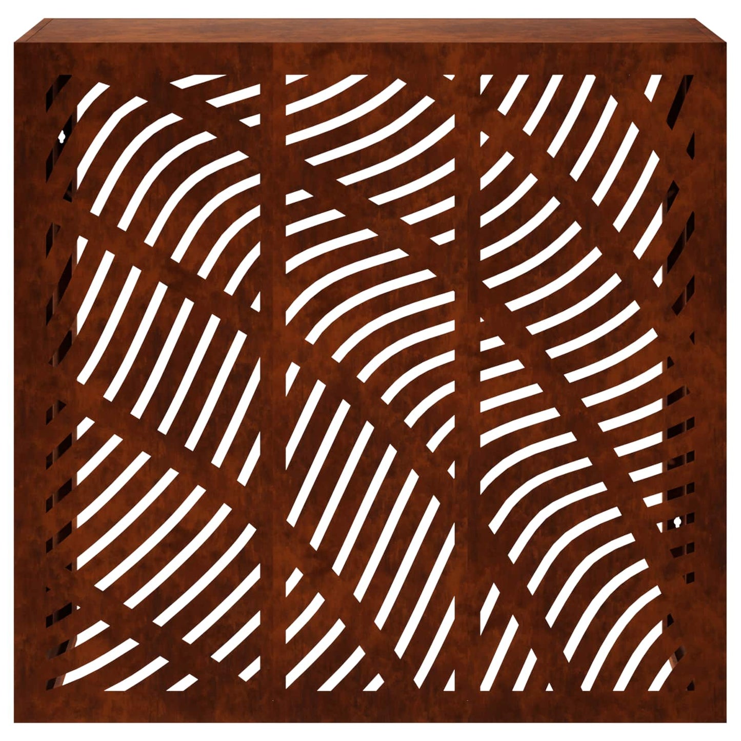 Air Conditioner Cover Rusty 110 x 50 x 105 cm Weathering Steel