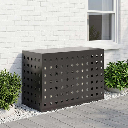 Air Conditioner Cover Black 90 x 40 x 60 cm Steel