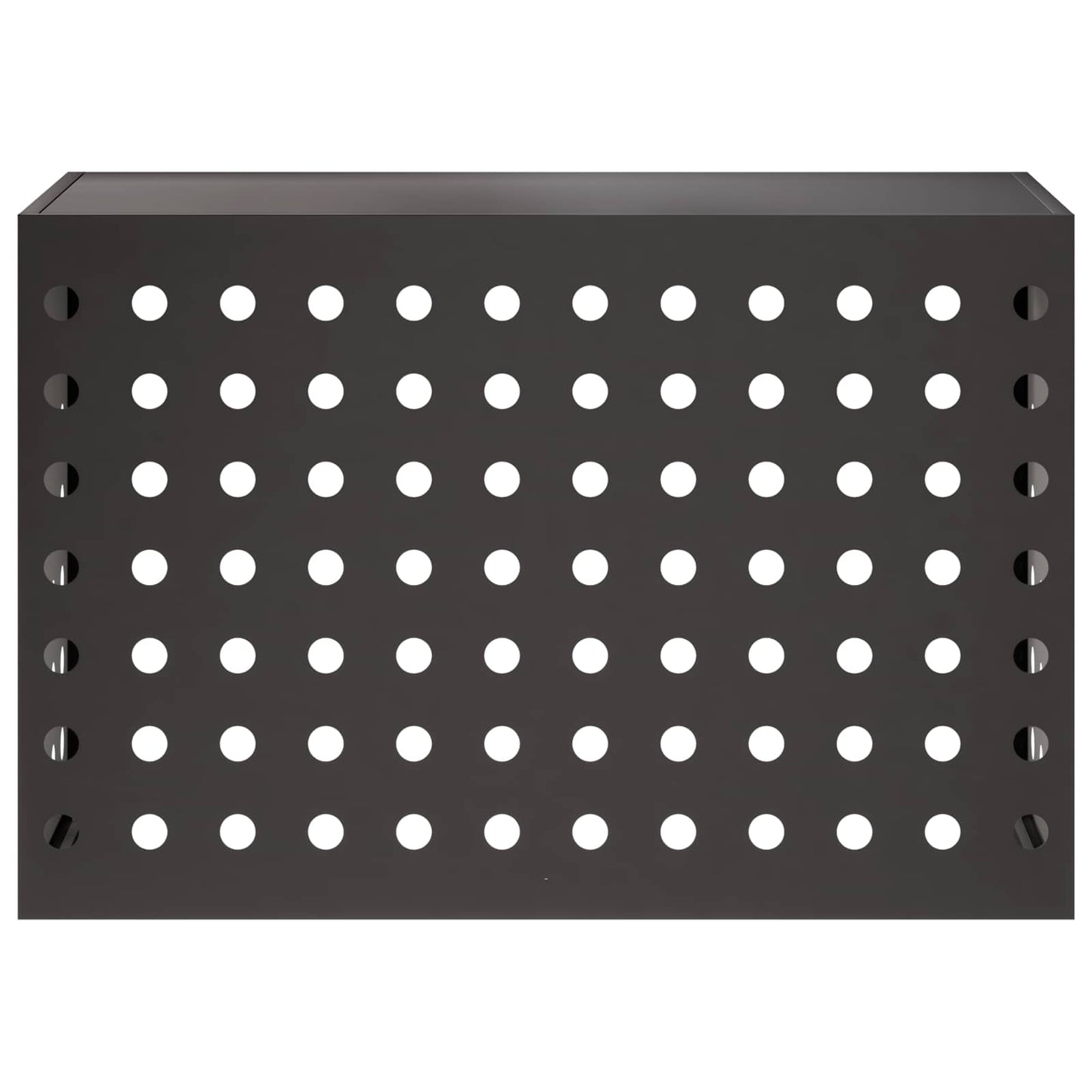Air Conditioner Cover Black 90 x 40 x 60 cm Steel