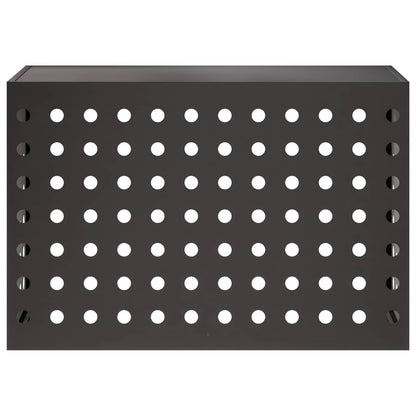 Air Conditioner Cover Black 90 x 40 x 60 cm Steel