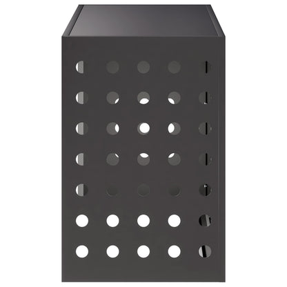Air Conditioner Cover Black 90 x 40 x 60 cm Steel