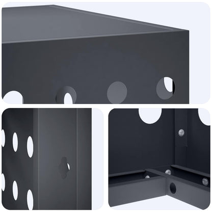 Air Conditioner Cover Anthracite 90 x 40 x 60 cm Steel