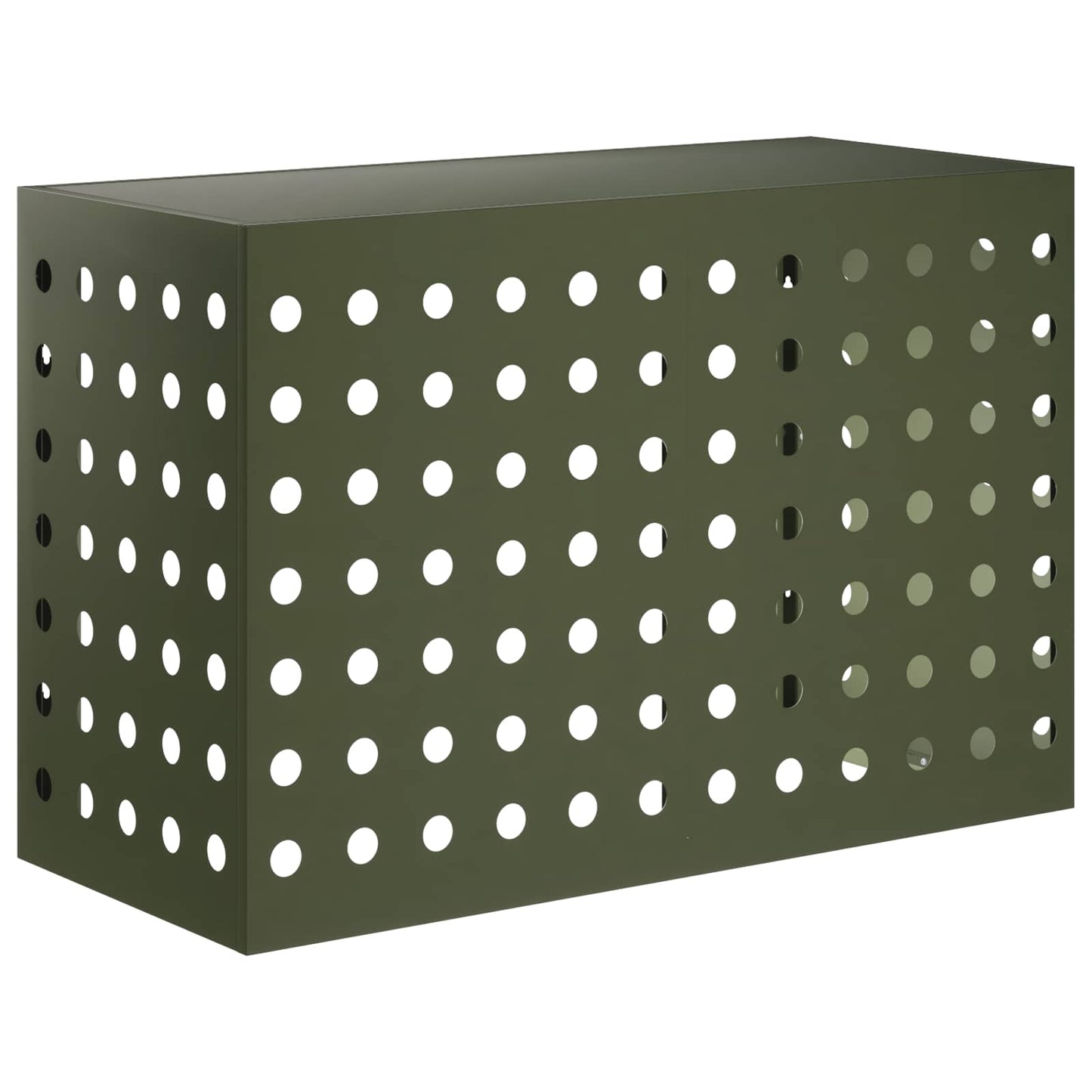 Air Conditioner Cover Olive Green 90 x 40 x 60 cm Steel