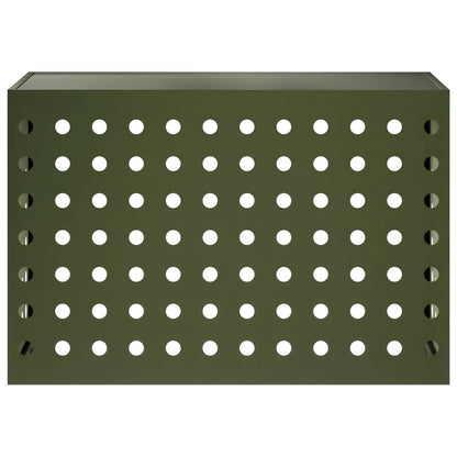 Air Conditioner Cover Olive Green 90 x 40 x 60 cm Steel