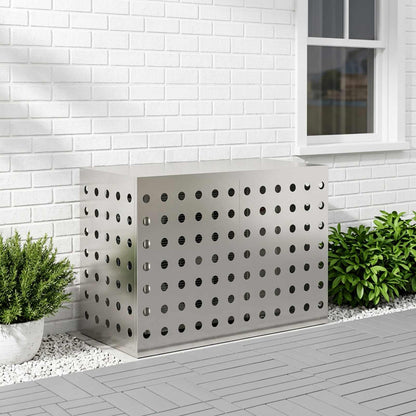 Air Conditioner Cover Silver 90 x 40 x 60 cm Stainless Steel