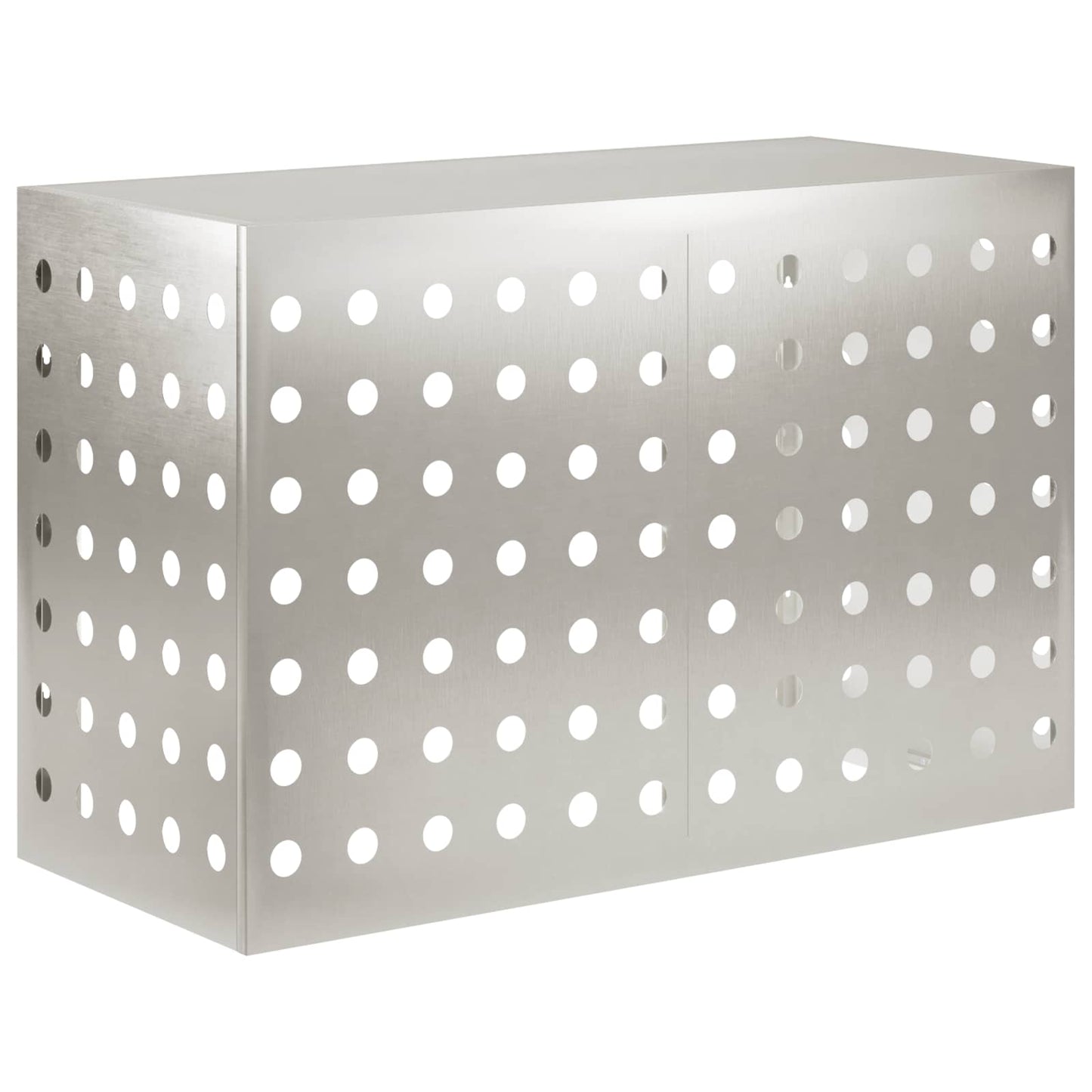 Air Conditioner Cover Silver 90 x 40 x 60 cm Stainless Steel