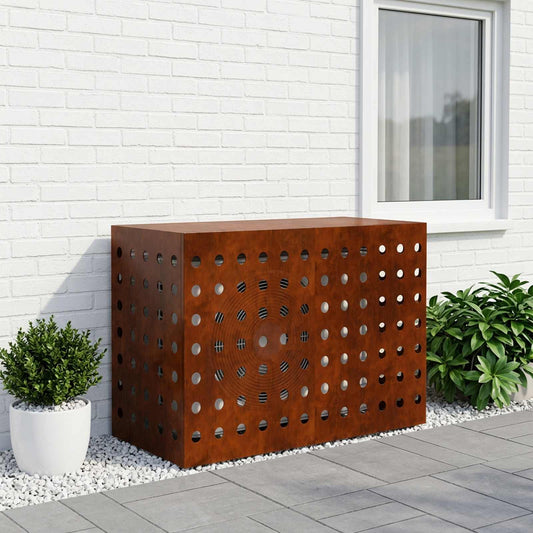 Air Conditioner Cover Rusty 90 x 40 x 60 cm Weathering Steel