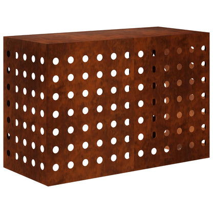 Air Conditioner Cover Rusty 90 x 40 x 60 cm Weathering Steel