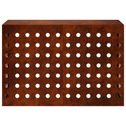Air Conditioner Cover Rusty 90 x 40 x 60 cm Weathering Steel