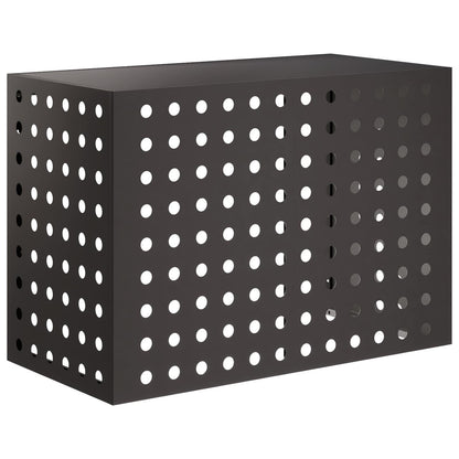 Air Conditioner Cover Black 100 x 50 x 70 cm Steel