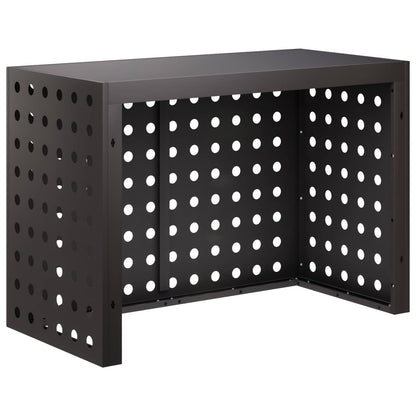Air Conditioner Cover Black 100 x 50 x 70 cm Steel