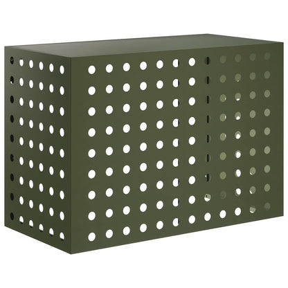 Air Conditioner Cover Olive Green 100 x 50 x 70 cm Steel