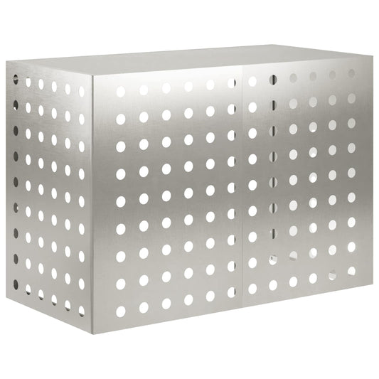 Air Conditioner Cover Silver 100 x 50 x 70 cm Stainless Steel