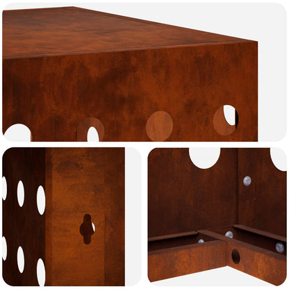 Air Conditioner Cover Rusty 100 x 50 x 70 cm Weathering Steel