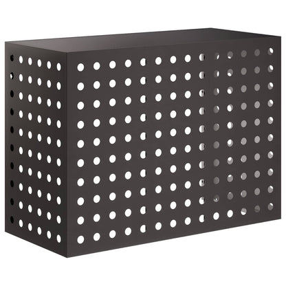 Air Conditioner Cover Black 110 x 50 x 80 cm Steel