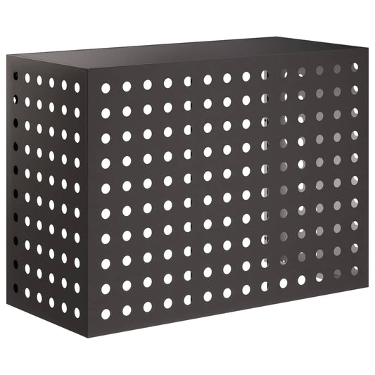 Air Conditioner Cover Black 110 x 50 x 80 cm Steel