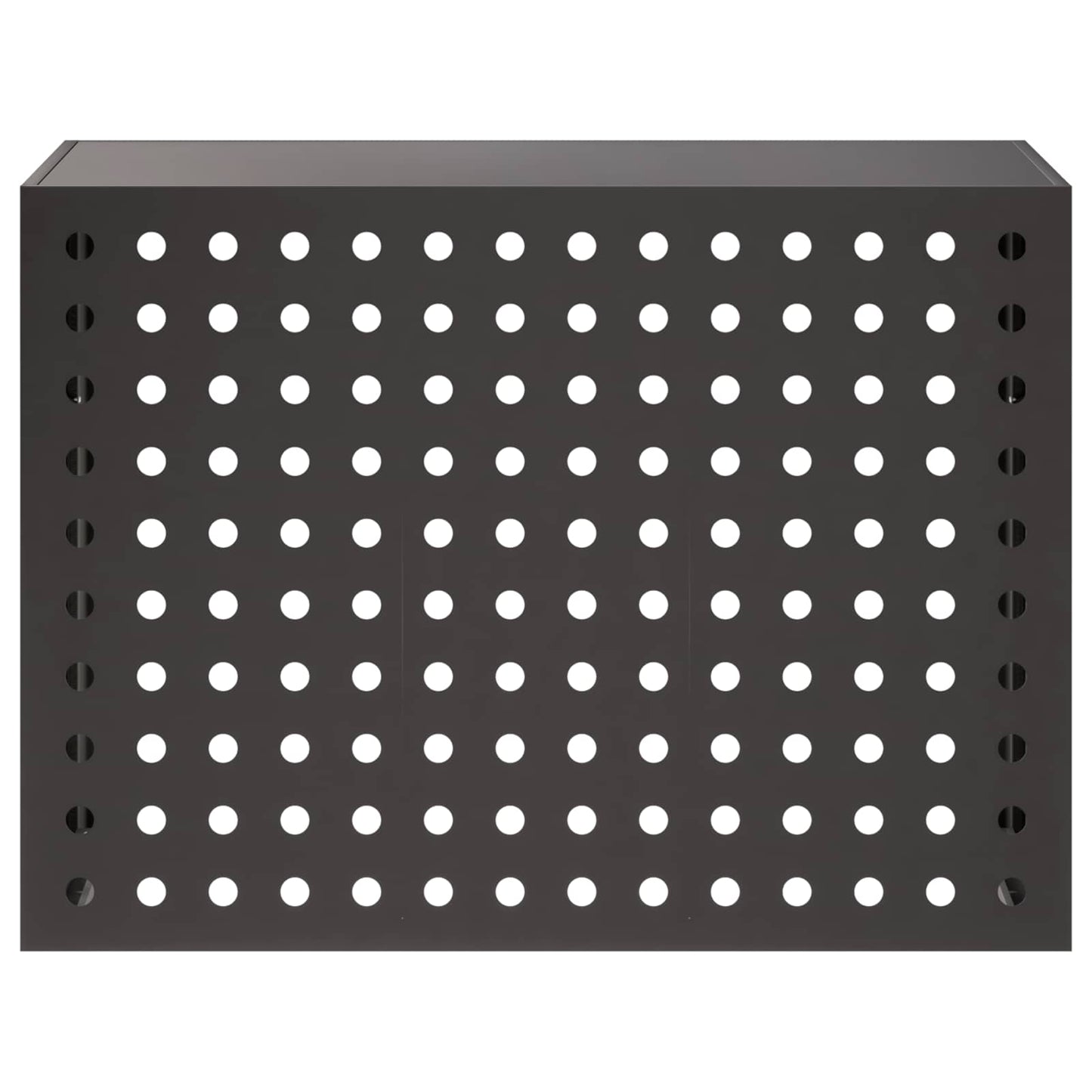 Air Conditioner Cover Black 110 x 50 x 80 cm Steel