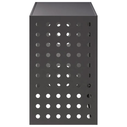 Air Conditioner Cover Black 110 x 50 x 80 cm Steel